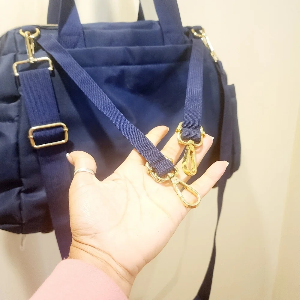 Fisher price Blue Quilted Handbag Diaper bag